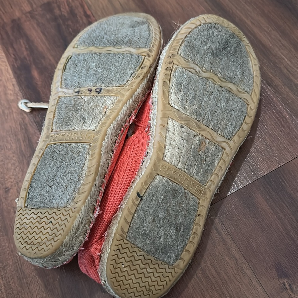 Coral Sperry Top Sider Katama Canvas Shoes Size Women’s 7.5- In great condition - Picture 9 of 9